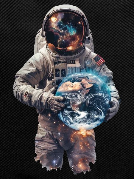 Astronaut with Earth