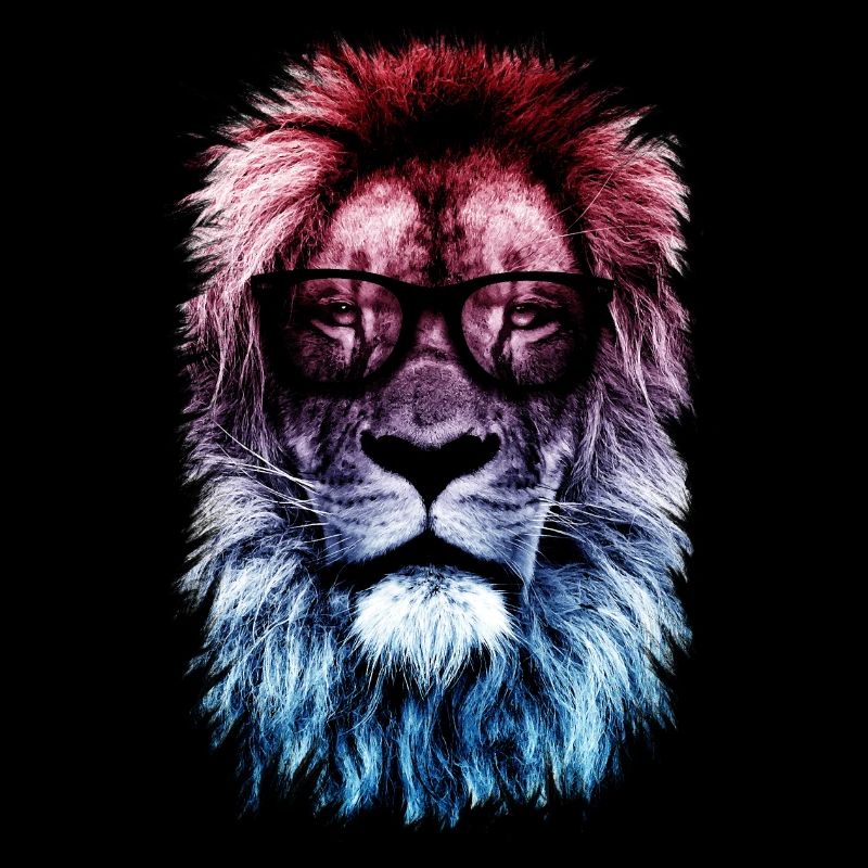 Lion hipster