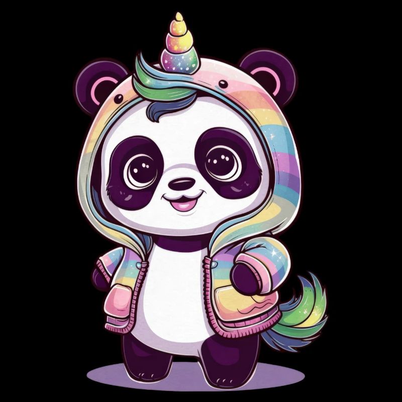 Niedlicher Einhorn Panda