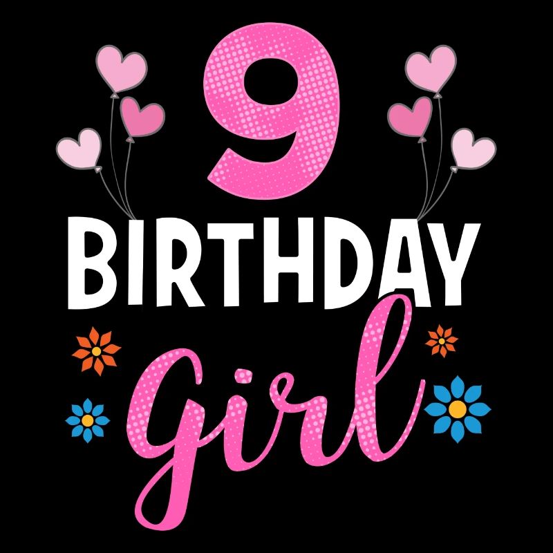 Fille d'anniversaire - 9 ans