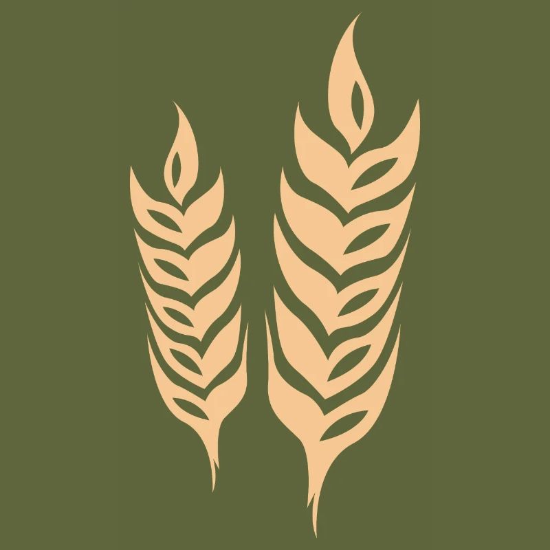 gerste getreide symbol Weizen Logo icon vector