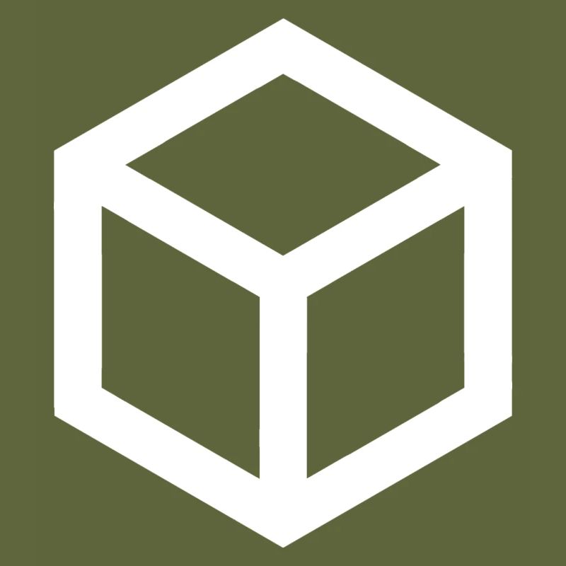 Simple. Blanc. Cube