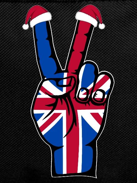 British Flag Christmas Peace Symbol