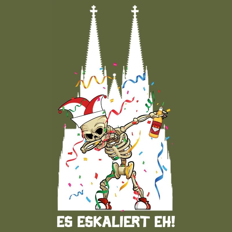 Carnival Kölle Alaaf Dabbing Skeleton Fun
