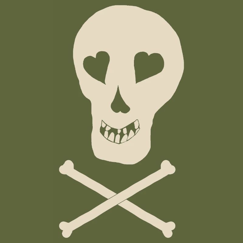 Skull mit Knochen