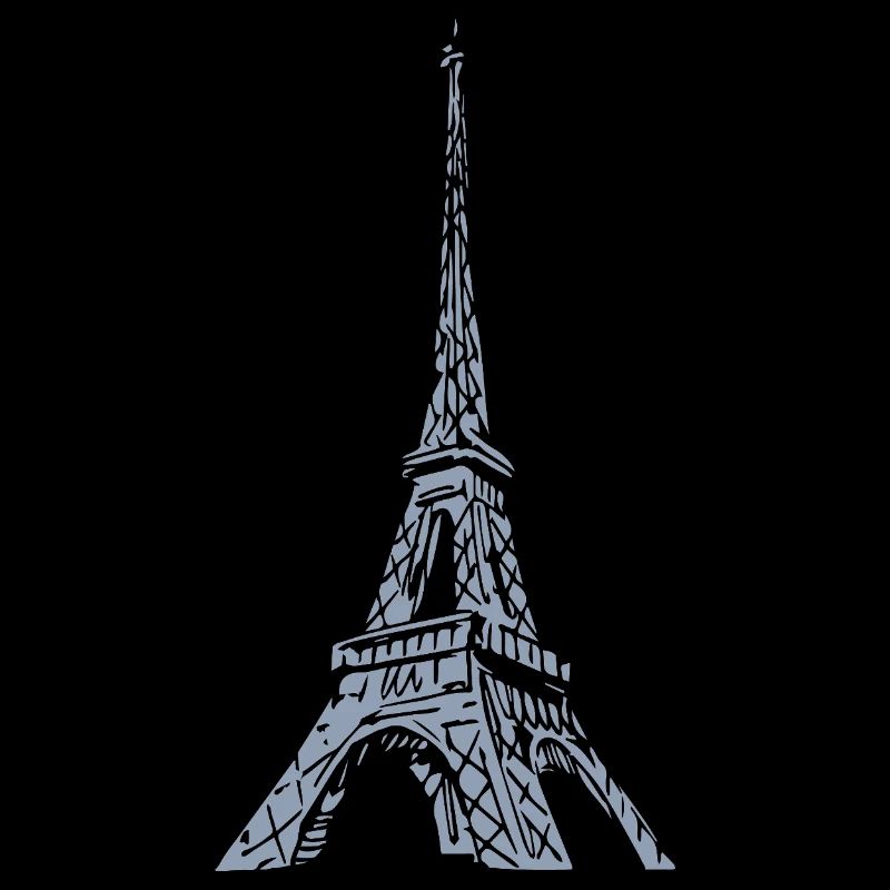 Eiffelturm Silhouette Paris Grunge Look