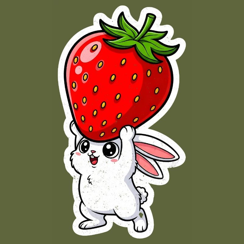 Erdbeere und Hase
