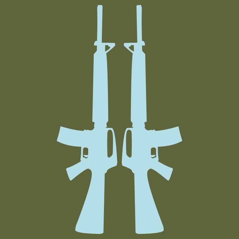 Double Rifle Silhouette