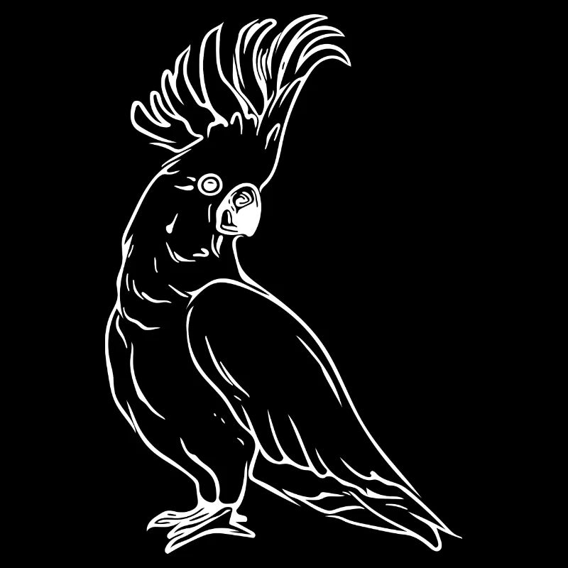 Cockatoo Portrait Bird Drawing