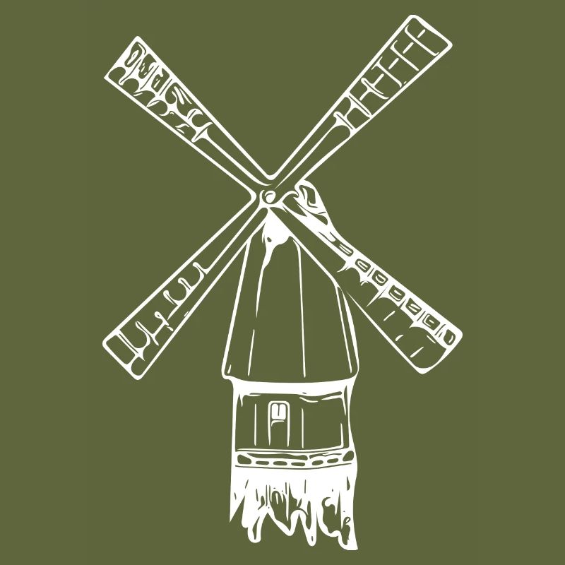 Moulin à vent vintage nostalgique