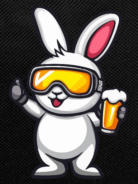 Rabbit Après Ski Beer Comic