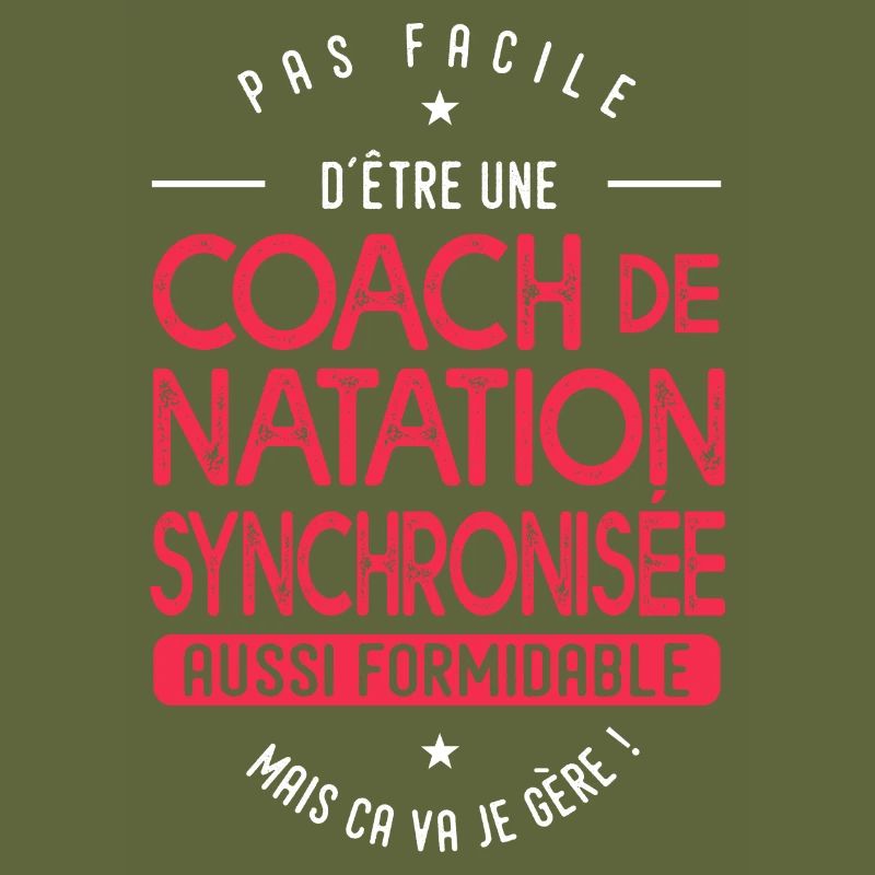 coach Natation synchronisée formidable cadeau
