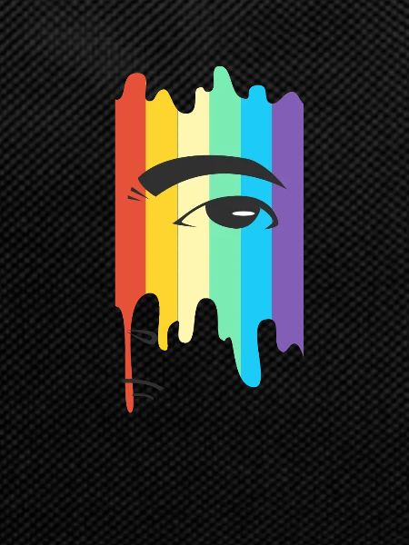LGBT Rainbow Face