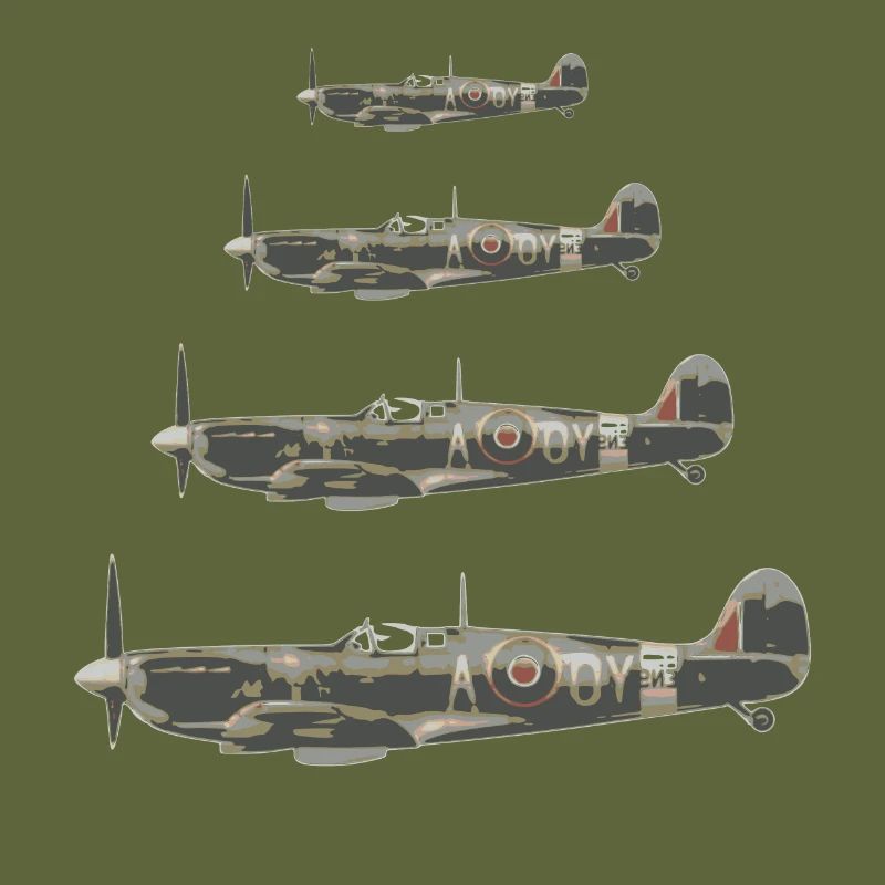 Spitfire Fighter Pilot - Retro Gift Pilot