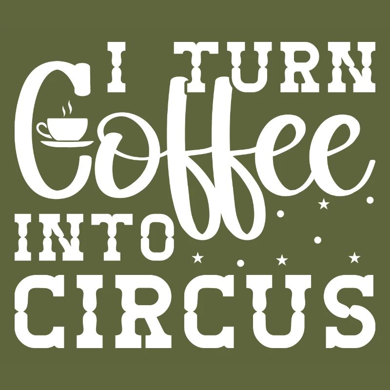 Circus Graphic Je transforme le café en idée cadeau de cirque
