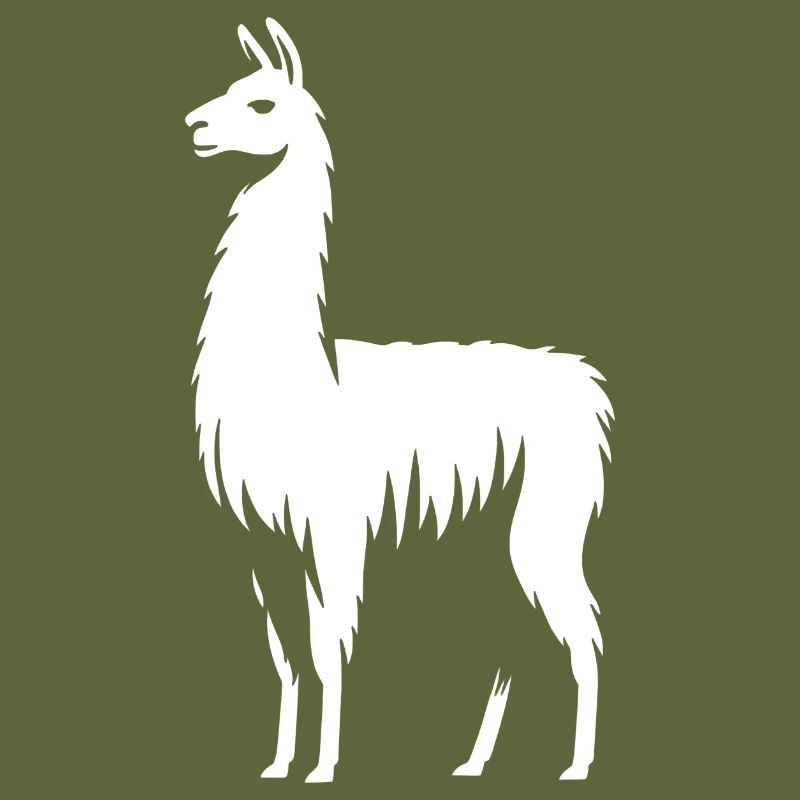 Silhouette de lama