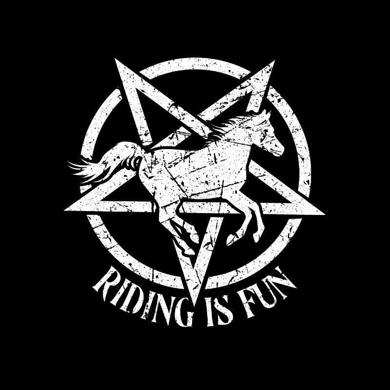 Satanic Occult Satan Riding is fun