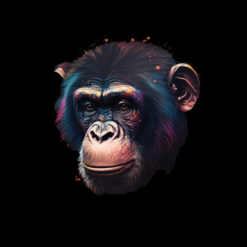 Chimpanzee Monkey Portrait