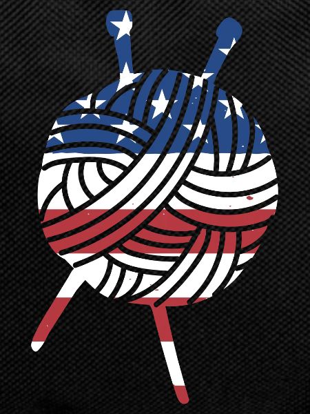 Knitter Us Flag Knitting