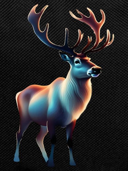 Cool looking reindeer design