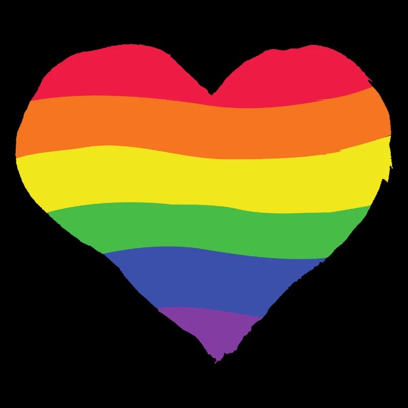 Pride Herz - Regenbogen, Farbe, bunt, lgbtq+ Liebe
