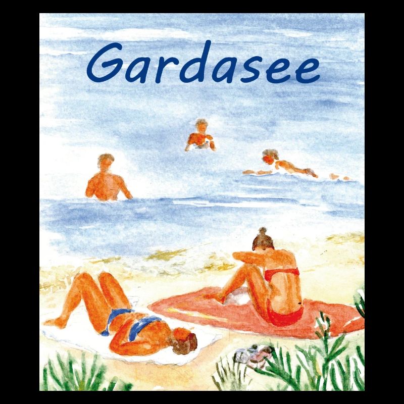 Lac de garde sur la plage