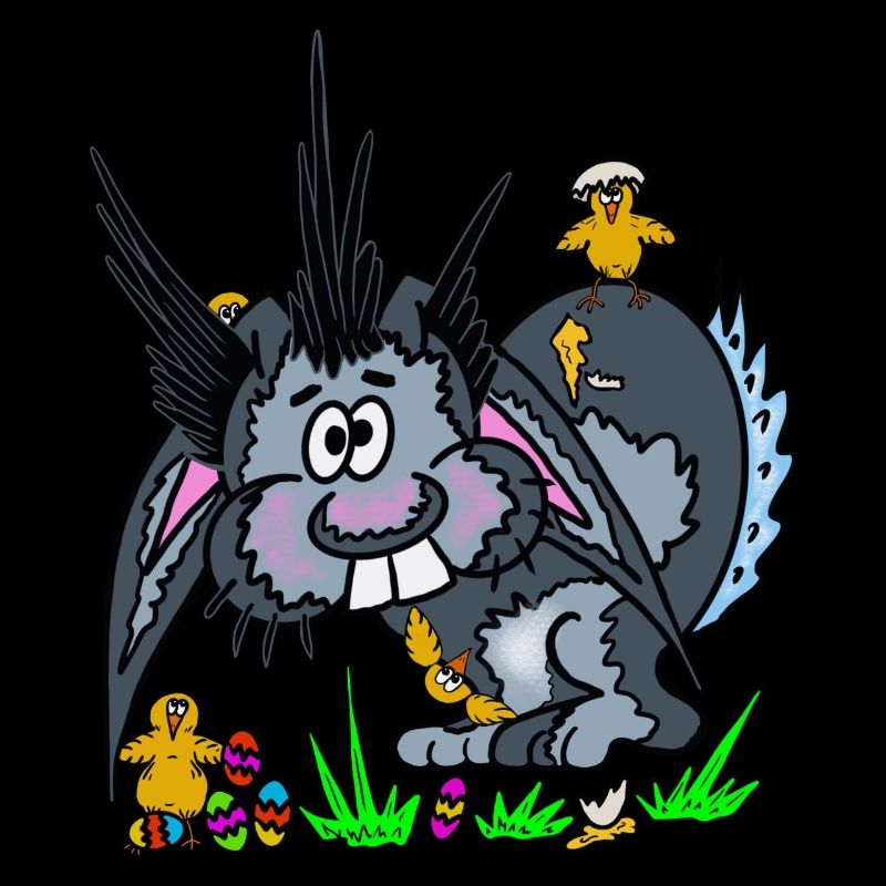 Osterhase mit Kueken