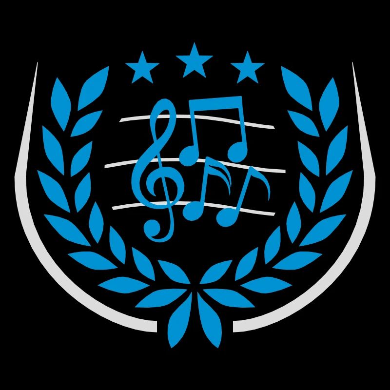 Music clef Laurel wreath