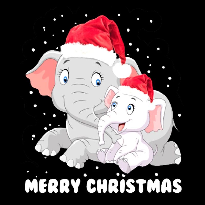 Joyeux éléphants de Noël