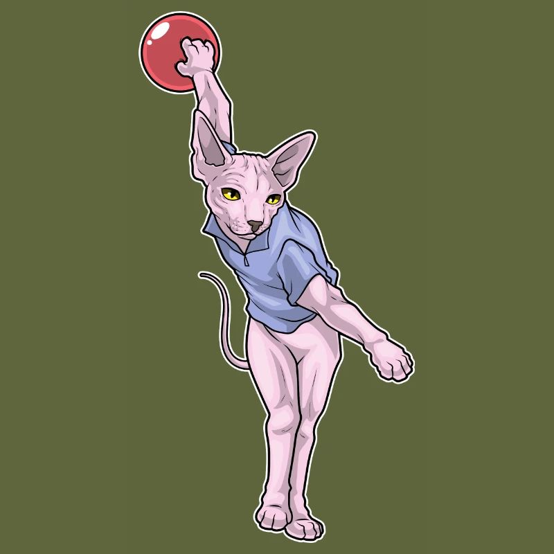 Sphynx Cat Bowling Boule de bowling