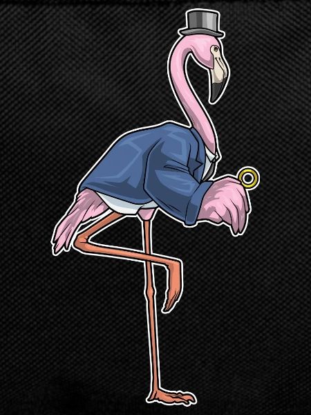 Flamingo Groom Wedding Ring Wedding