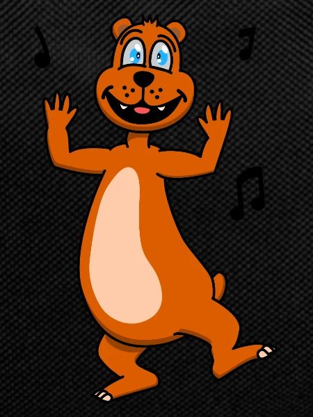 Funny dancing bear
