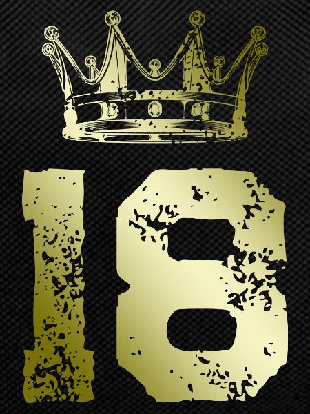 18 Zahl Krone