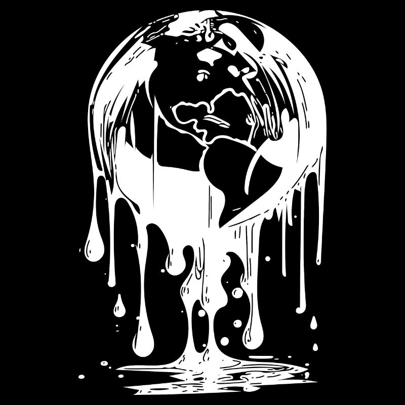 Dropping Planet Earth Ocean and Continent Style