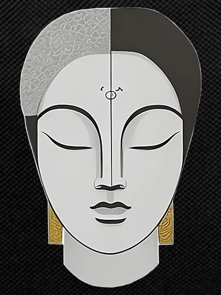 Face in Boho Style