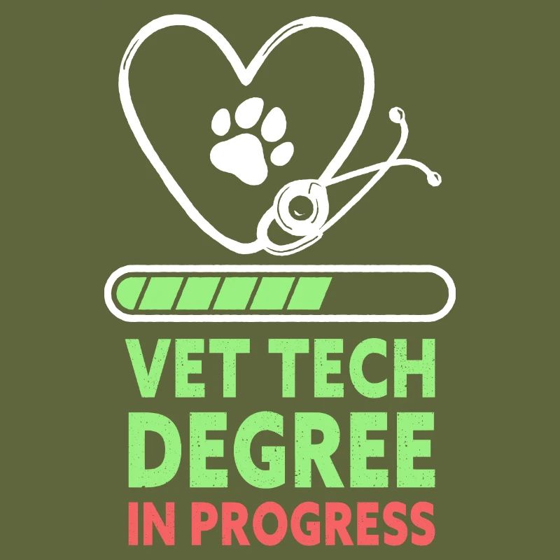 Vet Tech Degree In Progress Funny Veterinary