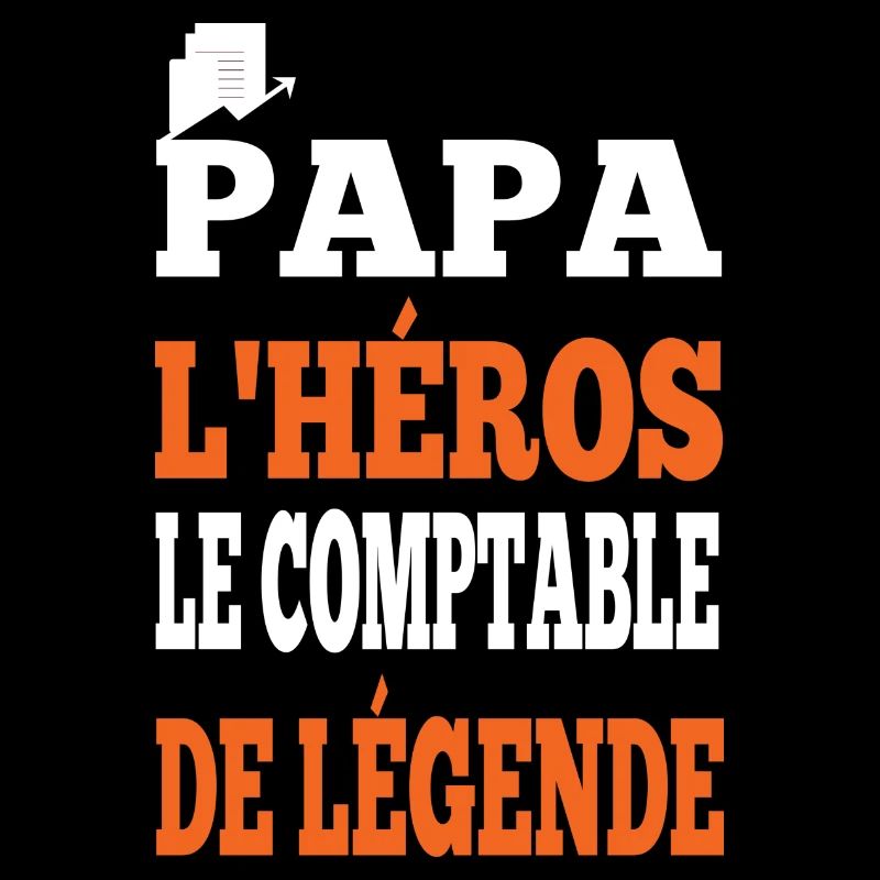 Papa l'héros le comptable de légende t-shirt