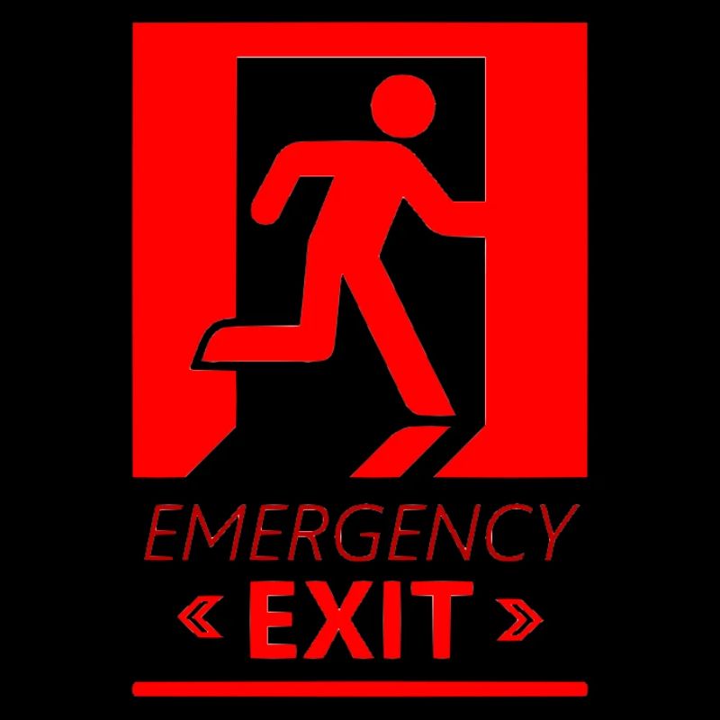 Emergency EXIT Basic Red