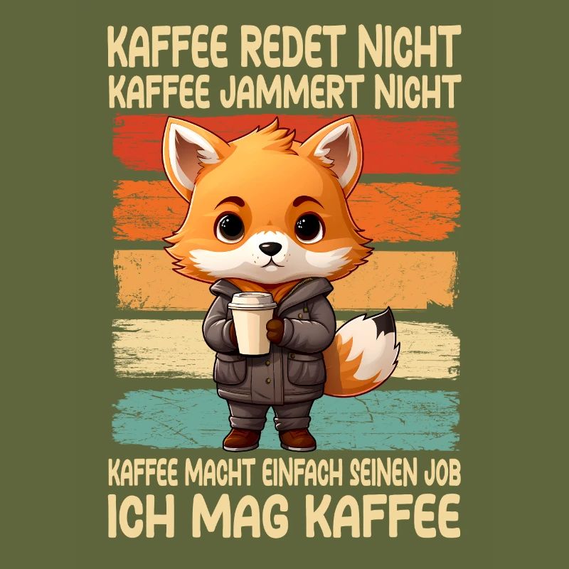 Coffee Don't Talk Coffee Doesn't Whine Fox