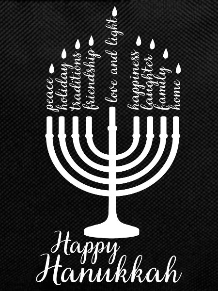 Happy Hanukkah Jewish gift saying