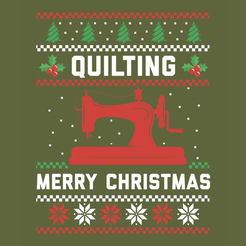 Christmas Graphic Knitting Wool Quilting Stitching