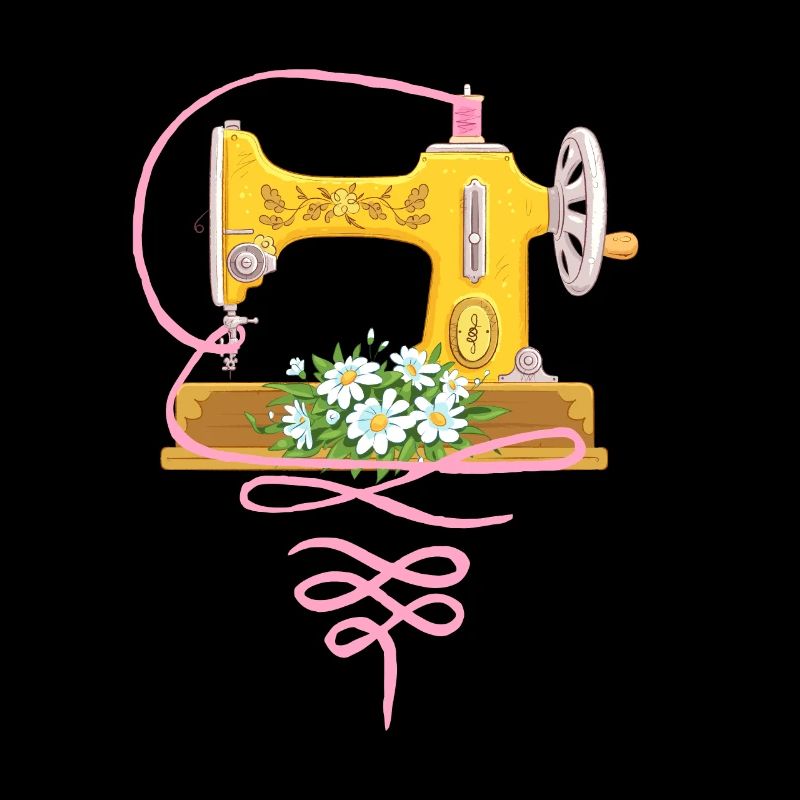 Retro Graphic Knitting Wool Quilting Stitching Sew