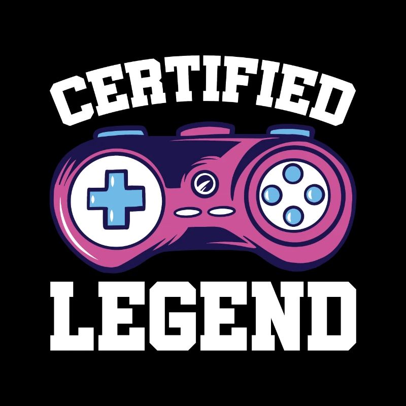 Certified Legend Gamer Gaming Nerd Console Pc Cont