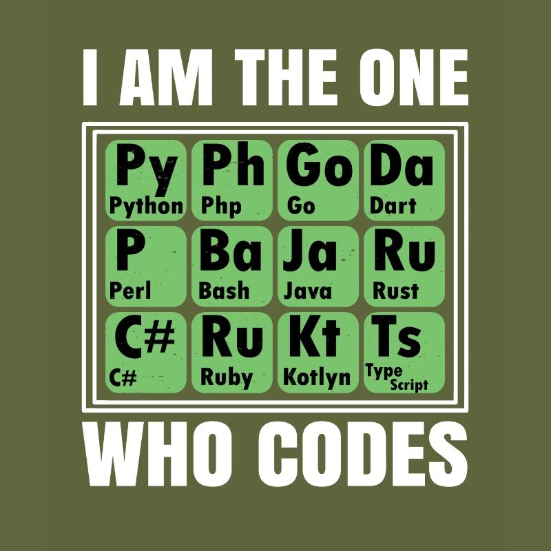I Am The One Who Codes Programming Programmer Nerd
