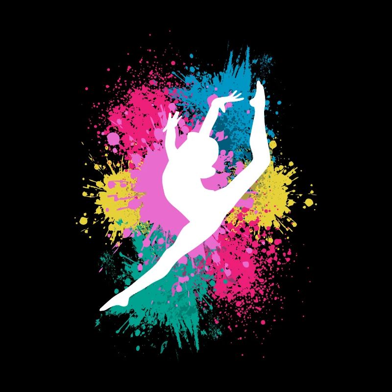 Retro Graphic Gymnast Gymnastics Acrobat Acrobatic