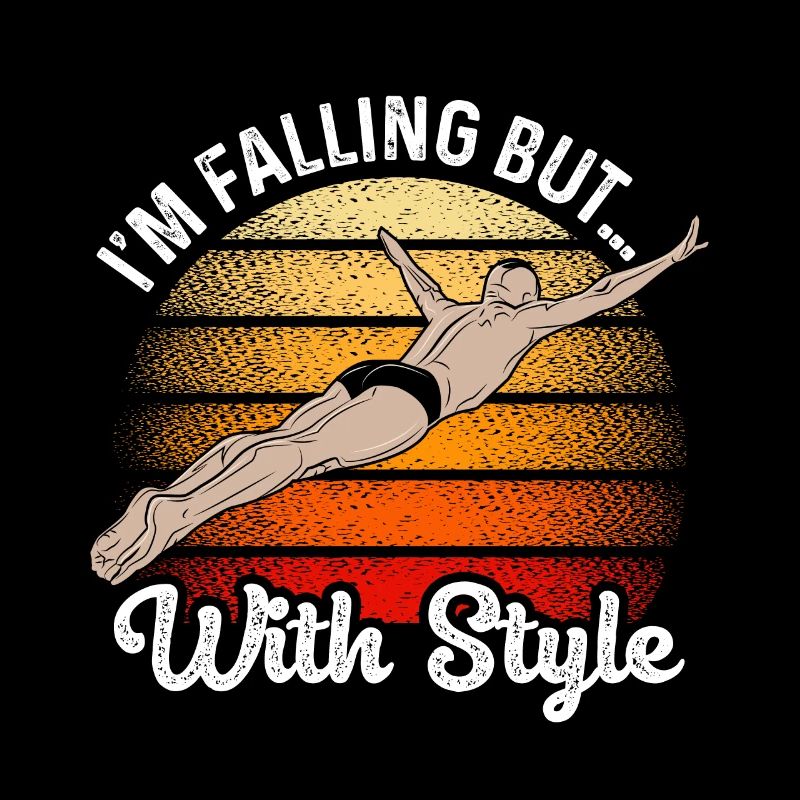 I'm Falling But With Style Cliff Jumping Cliff Div