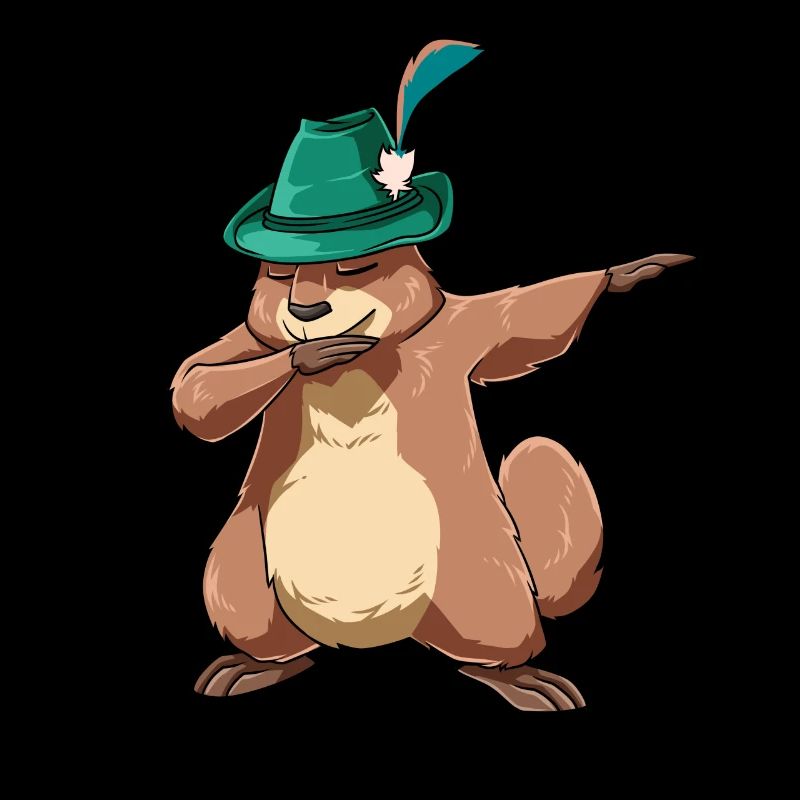 Dabbing Murmeltier Sieger