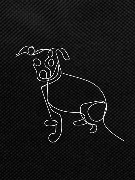 Dog line drawing