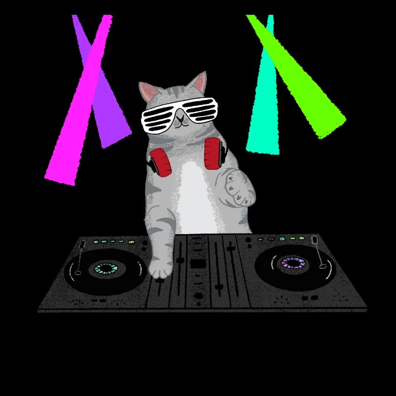 Cat as DJ