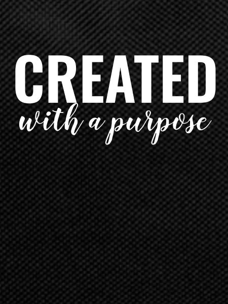 Created With A Purpose - Christian